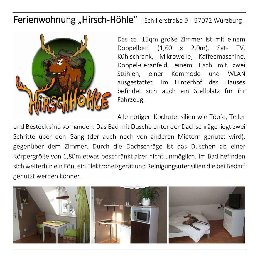 Hirschhoehle Würzburg Esterno foto